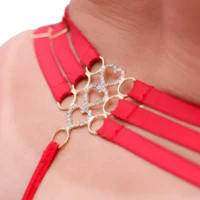 Calcinha Com 3 Alças E Corações Com Strass