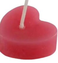 Vela Decorativa Em Formato De Coração - Imagem 3