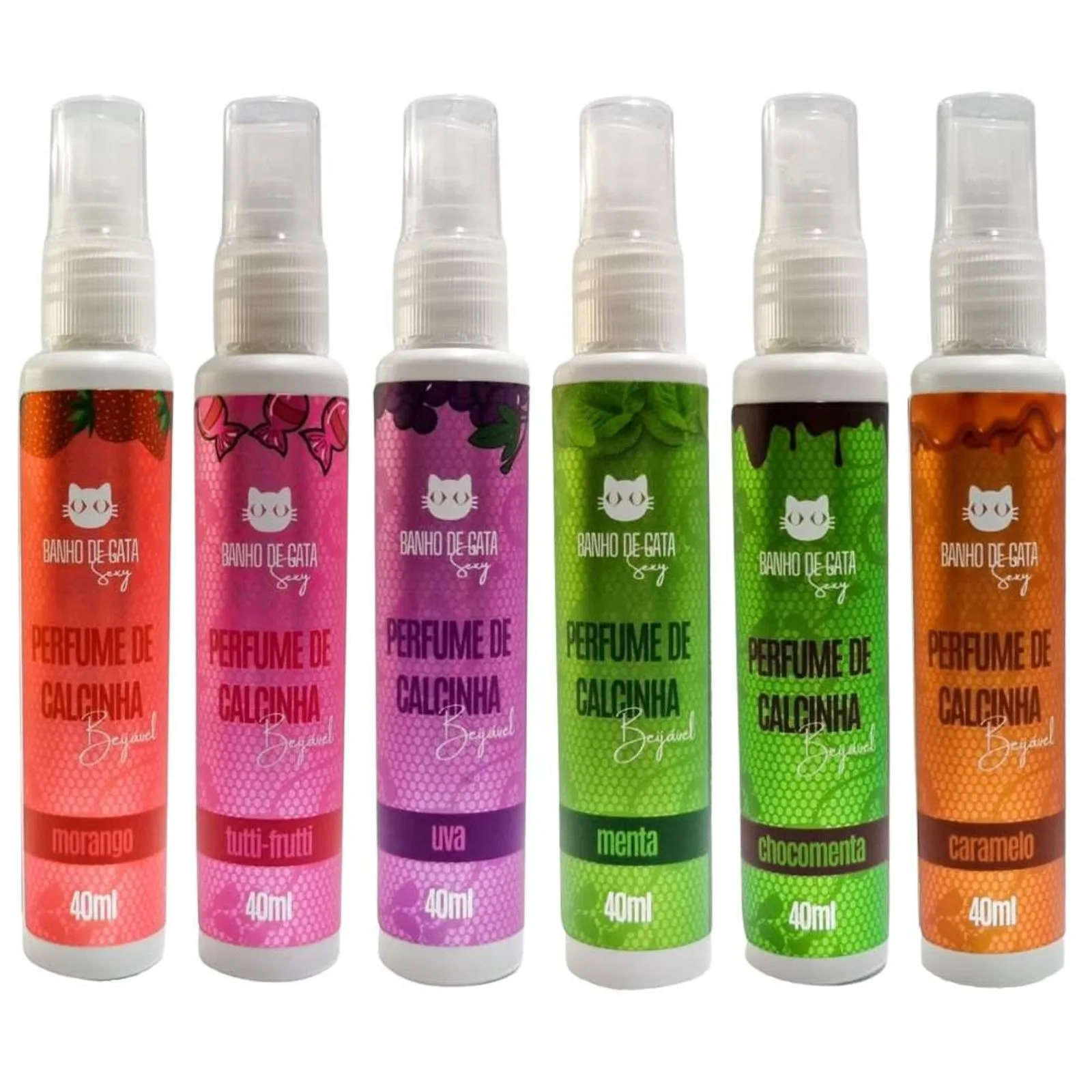 Perfume De Calcinha Beijável 40ml Banho De Gata