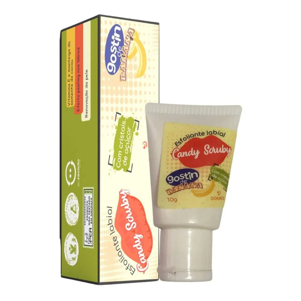 Esfoliante Labial Candy Scruby Gostin De Banana 10g Dokmos