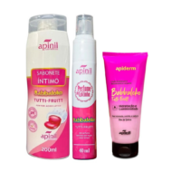KIT FEMININO: (Com 3 Itens) Sabonete Intimo + Perfume de Calcinha +Hidratante