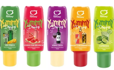 Gel Comestível Yummy Drinks 15ml Sexy Fantasy