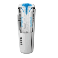 Masturbador Lanterna Com Gemido Vai E Vem Vibrador Rotativo