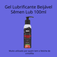 Gel Lubrificante Beijável Sêmen Lub 100ml Adão E Eva