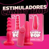 Estimulador Com Vibro E Bullet Candy Pop 12x5,3cm Sexy Fantasy